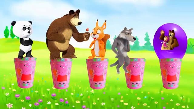 #Peppa pig balloons pop with surprise Masha and The Bear смотреть онлайн