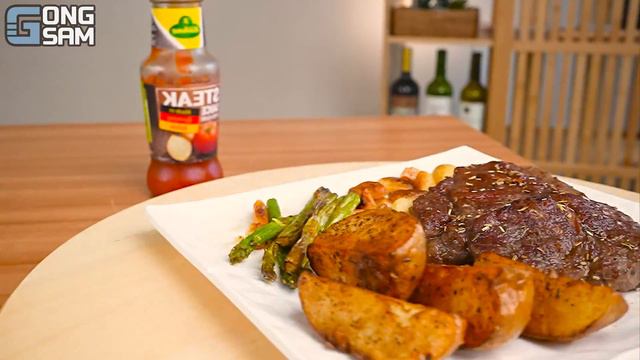 ASMR MUKBANG 직접 만든 양념 치킨먹방! 스테이크 짜파게티 레시피 & 먹방 FRIED CHICKEN AND BLACK BEAN NOODLES EATING SOUND! смотреть онлайн