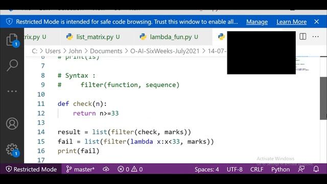 8. Filter and map function in Python | Lecture 8 | Python ML course смотреть онлайн