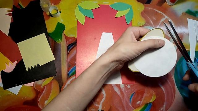 Радужный Зебра. Объемная аппликация.Отличная и очень легкая идея для оформления открыток! смотреть онлайн