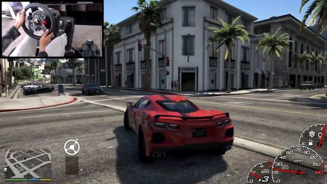 2020 Corvette C8 in GTA 5 (Steering Wheel + Shifter) Gameplay смотреть онлайн
