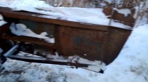 Снежный отвал на мтз самодельный