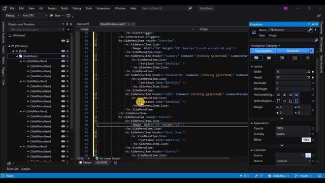 WPF Tutorial : Side Menu UI design in Visual studio blend 2019 | HandyControls UI Library | C# WPF смотреть онлайн