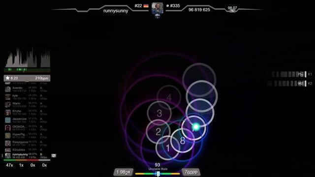 8.5⭐ runnysunny | Kardashev - Cellar of Ghosts [Remnants] 98.39% (#3 958pp FC) - osu! смотреть онлайн