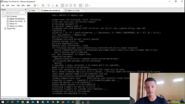 #6 Instalasi dan Konfigurasi Web Server (Apache),PHP,SSL di Debian 10 смотреть онлайн