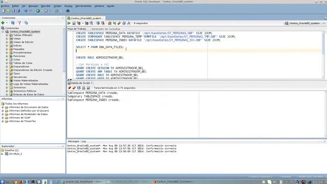05 Creacion de Tablespace y Usuario en Oracle 11g смотреть онлайн