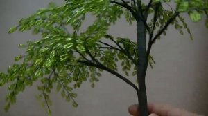 Дерево из бисера. Береза. Мастер-класс.