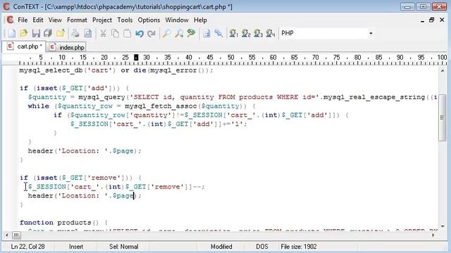 PHP Tutorials Mini Shopping Cart Part 5 7 смотреть онлайн