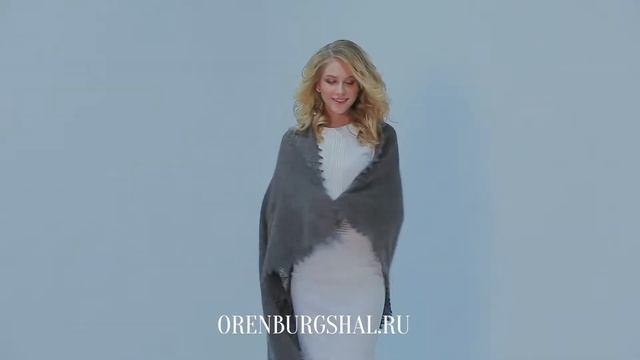 Серая пуховая шаль ＂Загляденье＂ от компании ＂ОренбургШаль＂Серая пуховая шаль "Загляденье" от компани смотреть онлайн