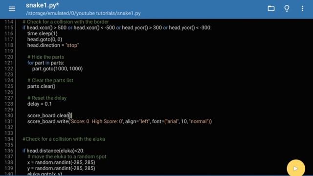 Create a Snake Game | Part-8 | Python Turtle Module смотреть онлайн