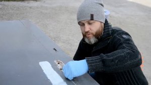 Как правильно покрасить дверь молотковой краской. Цвет Маренго, красивый 3Д эффект.