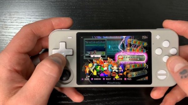 PowKiddy RGB10 Game Collection Card Tour - w/ 16,674 Retro Video Games - Best Handheld Console