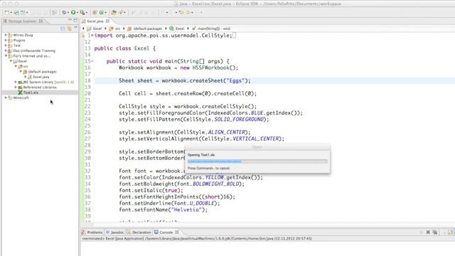 Excel Documents and Java - Resizing & Merging Cells [Eng] [08] смотреть онлайн
