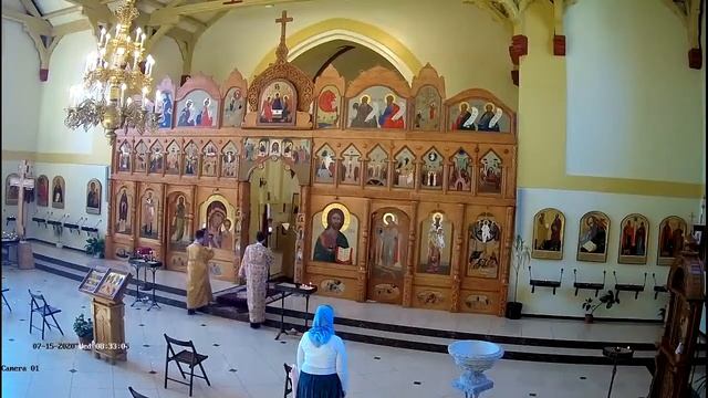 Божественная Литургия - онлайн трансляция богослужения 15 июля 2020 г. смотреть онлайн