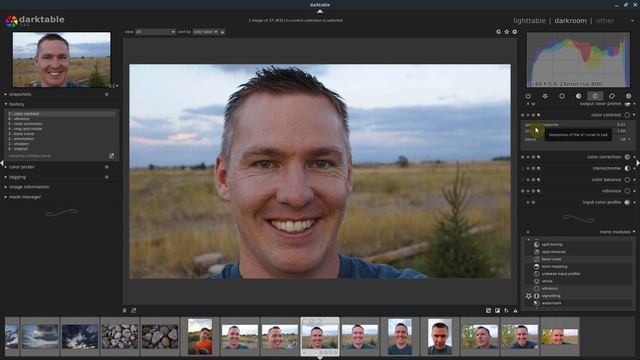 Darktable Lesson 4 | Edit multiple photos at once (crop, rotate, color, etc...) смотреть онлайн
