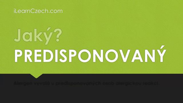 Česká výslovnost - cizí slova s "DI": DISPOZICE смотреть онлайн