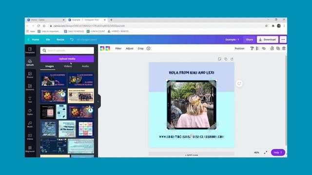 CANVA BASICS PART 1: SET-UP, TEMPLATES, OWN DESIGN (ENGLISH) смотреть онлайн