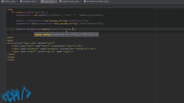 PHP Tutorial: How To Create Login Page in PHP With MySQLi смотреть онлайн