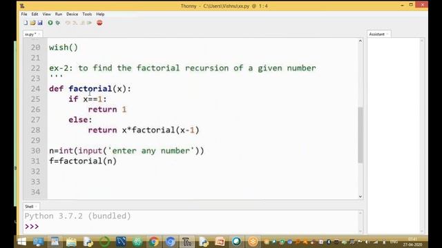 Recursive functions in Python | Advantages of Recursion Functions | Learn python online смотреть онлайн