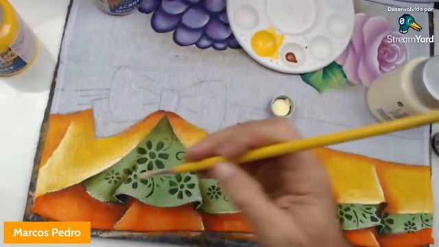 Como pintar falso barrado em tecido | Pintura em tecido passo a passo смотреть онлайн