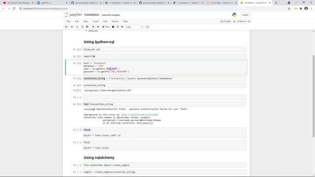 PostGIS Lesson 6 - Using PostgreSQL with Jupyter Notebook смотреть онлайн