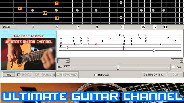 [Guitar Solo Tab] Hard Habit To Break (Chicago) смотреть онлайн