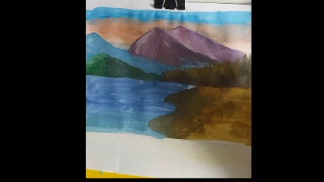 Рисуем пейзаж (12), легко и просто смотреть онлайн