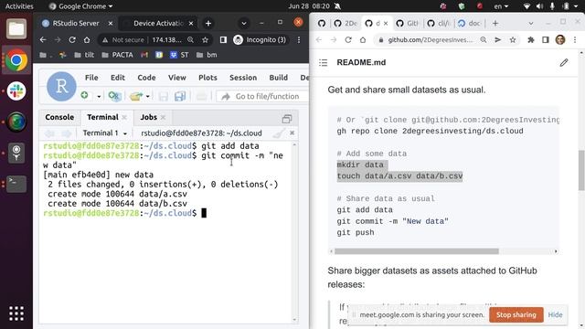cloud: move data between a server and GitHub with the gh CLI смотреть онлайн