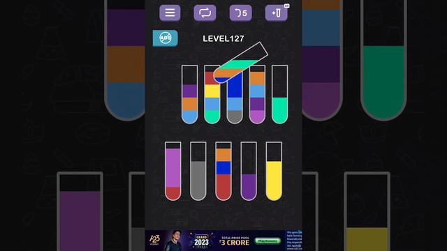 Water Sort Puzzle level 127#gameplay #puzzle смотреть онлайн