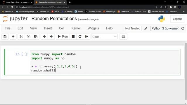 NumPy RANDOM | LESSON 3 | RANDOM PERMUTATIOM смотреть онлайн
