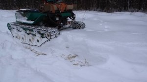 Зимой по рыхлому снегу. Гусеничный вездеход ПатрульТрак-Мини (PatrolTrack-Mini)