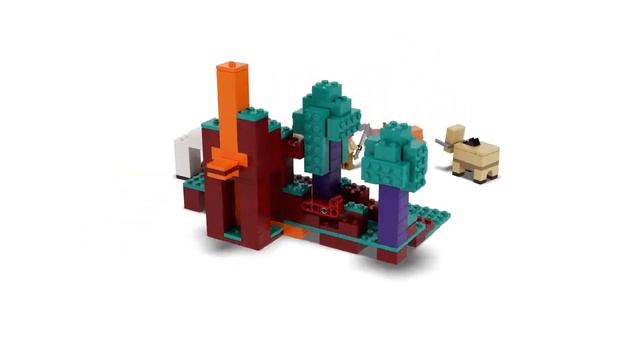 LEGO, КОНСТРУКТОР "Minecraft" "Искажённый лес" смотреть онлайн