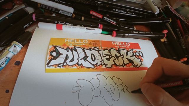 Граффити на стикерах Hello my name is / Graffiti stickers Hello my name is #graffiti #tagging смотреть онлайн