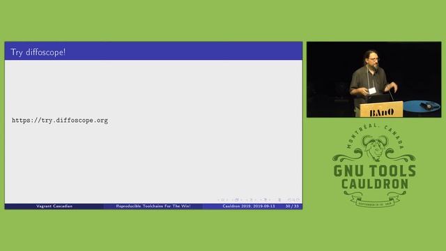Reproducible Toolchains For The Win! - GNU Tools Cauldron 2019