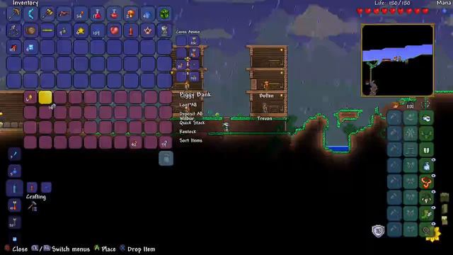 auto aim on | terraria Xbox ep 3 смотреть онлайн