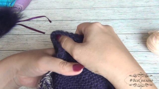 Шапка за вечер! ШАПКА спицами + макушка БЕЗ РАСЧЕТОВ смотреть онлайн