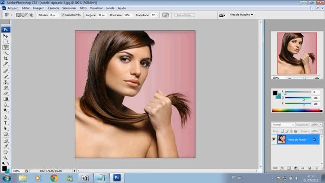 Mudando a Cor Do cabelo Numa Foto No Photoshop Cs3 смотреть онлайн