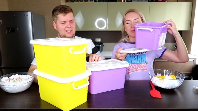 ТАЙНЫЕ КОРОБКИ СЛАЙМ ЧЕЛЛЕНДЖ ? Лизун из Случайных Ингредиентов MYSTERY BOX SLIME CHALLENGE смотреть онлайн