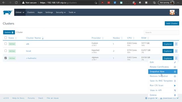 Snapshot & restore of Rancher K8s to NetApp StorageGRID S3 storage bucket смотреть онлайн