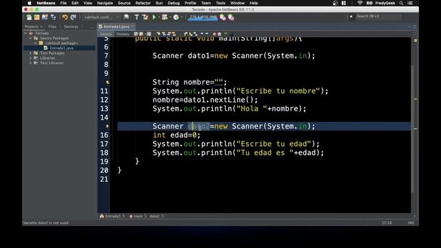 Ingresar datos desde el Teclado en Output o Consola con Scanner en Java смотреть онлайн