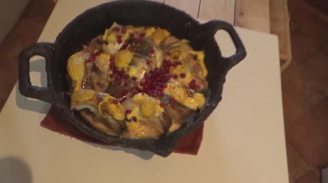 Судак по селигерски. В  брусничном соусе ,с помидорами- запеченный в  духовом шкафу ,шведской печки.