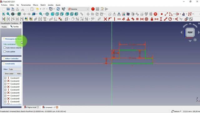FreeCAD: create a hole from a selected sketch (Begginers tutorial 1) смотреть онлайн