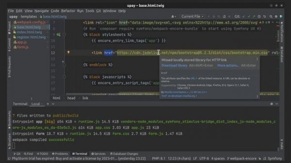 Symfony 6 - How to install and integrate Bootstrap CSS & JS using Webpack Encore?