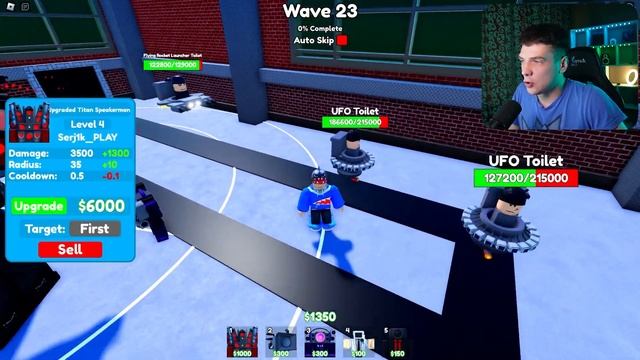 Секретный АГЕНТ СПИКЕРВУМЕН в Toilet Tower Defense ROBLOX смотреть онлайн