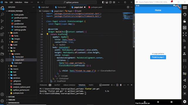 Tutorial Flutter - Navigasi Dengan Navigator смотреть онлайн
