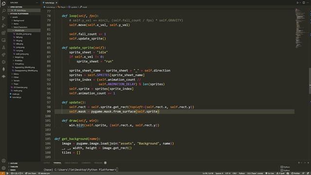 Python Platformer Tutorial | Animations, Sprites, Collisions, Jumping, Gravity... смотреть онлайн