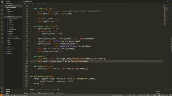 Python Platformer Tutorial | Animations, Sprites, Collisions, Jumping, Gravity...