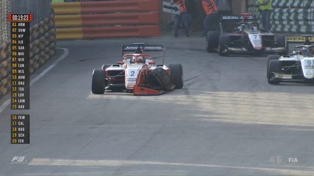 Crash - F3 Macau Grand Prix - Q2 - Marcus Armstrong смотреть онлайн