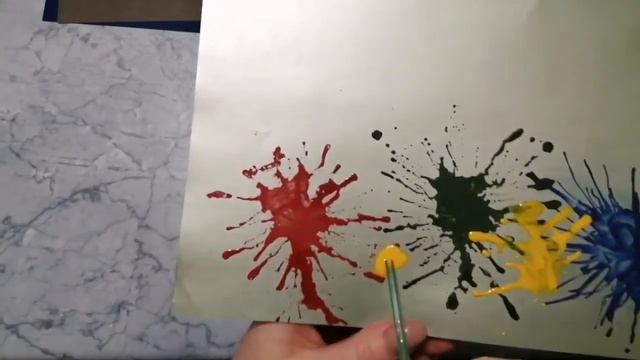 Мастер-класс. Кляксография и аппликация "Салют" смотреть онлайн