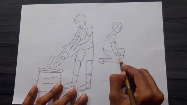 kids clean beach drawing | Easy Drawing For Begginers | Clean beach drawing смотреть онлайн